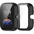 Miniatyrbillede 1 af 5: 2-pak skærmbeskyttelse kompatibel med Amazfit Bip 3/Bip 3 Pro ur - hård PC Anti-Scratch Bumper Protector Case