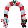 Miniatyrbild 1 av 5: Uppblåsbar utomhusdekoration för jul, snögubbebåge, 8 fot hög