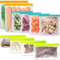 Miniatyrbilde 1 av 5: Gjenbrukbare matlagringsposer - 10-pakning BPA-frie Ziplock/fryseposer (2