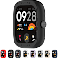 Miniatyrbillede 1 af 5: Kompatibel med Redmi Watch 4 Beskyttelsesetui - Silikone Beskyttende Urkasse Cover Shell Kompatibel med Redmi Watch 4 (Silikone Sort) Sort