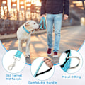 Miniatyrbilde 5 av 7: 6 sett reflekterende hundebånd og halsbånd sett, nylon hunder bånd justerbar hundekrage heavy duty polstret håndtak hundebånd for små mellomstore store