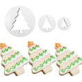 Miniatyrbillede 4 af 5: 22 stk. julefondant udstikkere - snefnug, snemand, træformer