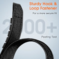 Miniatyrbillede 4 af 9: 20mm rem til Galaxy Watch 7/6/5/4 44mm 40mm/6 Classic 47mm 43mm/5 Pro/4 Classic/3 41mm, Militær robust nylon sportsrem sort