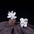 Miniatyrbillede 5 af 5: Kvindernes små blomsterøreringe blomsterøreringe stifttilbehør