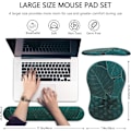 Miniatyrbild 5 av 7: Handledsstöd för musmatta, 2 i 1 tangentbords handledsstöd + ergonomisk musmatta, halkfritt handledsstöd för datortangentbord, gör skrivandet enkelt och lindrar