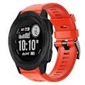 Miniatyrbild 1 av 5: För Garmin Instinct Metal Buckle Solid Color Silikonklockarmband GVX Red