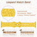 Miniatyrbillede 3 af 5: 6-pak leopardgraveret rem, der er kompatibel med Apple Watch