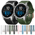 Miniatyrbild 3 av 5: För Garmin Fenix 7s 20mm Damsilikon Armband Med Spets Stansa XSJ White