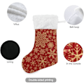 Miniatyrbild 2 av 7: Julklapp, personliga julklappsstrumpor 2-pack Jul Semester Snöflinga 45,7 cm Julstrumpor Hängande Ornament Eldstad för B