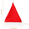 Miniatyrbilde 3 av 5: Julehatt, oppgradert stor størrelse lue Xmas feriehatt for unisex-voksen barn