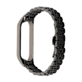 Miniatyrbillede 1 af 5: Rem til Xiaomi Mi Band 6 7 6 5 i rustfrit stål Black 2 For Mi band 5