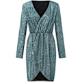 Miniatyrbilde 4 av 5: Elegant Sequin V-hals Wrap Langærmet Kjole - Aften Cocktail