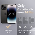 Miniatyrbild 2 av 6: Silikonskal för iPhone 14 Pro 6.1-Ih, Siy-Mjukt Fullständigt Skyddande Mobilskal, Stötsäkert Skal med Mikrofiberfoder (Svart) Svart