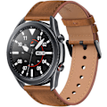 Miniatyrbillede 1 af 5: Læderrem til Galaxy Watch 3 Band 45mm Dame Herre, 22mm