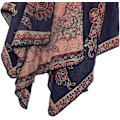 Miniatyrbillede 4 af 5: Farveblok Dame Sjal Wrap Stilful Åben Front Poncho Cape