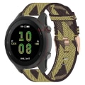 Miniatyrbillede 1 af 5: Til Garmin Forerunner 255 22mm Nylon Flettet Rem CIJ Yellow