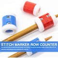 Miniatyrbild 2 av 5: 10 st Stitch Marker Rad Counter Sticking Rings - Plast Stick Counters för DIY Craft