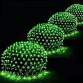 Miniatyrbillede 1 af 7: 21 ft x 5 ft Net Lights, 360 LED Dekorationslys Udendørs Grønne Lys Store Mesh String Lights 8 Tilstande til Buske Have Fest Jul