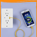 Miniatyrbillede 5 af 5: Smart indbygget stikkontakt 2Ac+ USB stikkontakt 2 Ac-stik Wifi