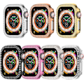 Pikkukuva 2 / 5: 7 kpl Bling-kotelo, yhteensopiva Apple Watch Series 10 (2024) 42 mm 46 mm -kellon kanssa, Glitter-strassi-timantti suojakotelo iWatch Series 10 Smart W -kellolle