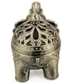 Miniatyrbillede 5 af 5: Elefant Tilbage Strøm Røgelse Holder med Låg - Aromaterapi Hjem Indretning (Bronze)