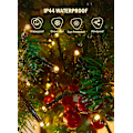 Miniatyrbilde 5 av 7: Julelys utendørs klyngelys - 1000 LED-er 50 fot 4X lys 8 moduser timer fjernkontroll, vanntett plugg i fe-strengelys, juletre