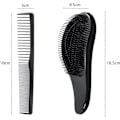 Miniatyrbild 2 av 5: 1-pack Shunfa-kam, med 1 gles tät tandkam, detangling-borste