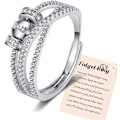 Miniatyrbillede 1 af 5: 925 Sterling Sølv Angst Ring - Justerbar Spinner Band Ring (til min datter)