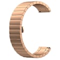 Miniatyrbillede 1 af 2: For Garmin Forerunner 245 Rustfrit stål urrem & sommerfuglespænde FEM Rose Gold