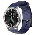 Miniatyrbild 1 av 5: För Garminmove Luxe 20mm Fotbollsmönster Solid Color Silikon Armband BQW Navy Blue