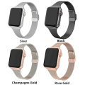 Miniatyrbild 3 av 5: Milanese-rem för Apple Watch 8 7 6 5 4 Se 49mm 45mm 41mm 44mm 40mm Metall Rostfritt Stål Rem Tillbehör För Iwatch 3 2 42mm Silver iwatch Ultra 49mm