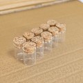 Miniatyrbilde 4 av 5: 5 ml testrør glassflaske klar glassflaske med korkpropp for bryllup