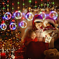 Miniatyrbilde 3 av 5: Julegardinlys med hengende lys: 11FT Led Fairy String Twinkle Xmas