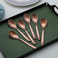 Miniatyrbillede 2 af 5: Rose Gold teskedar (6 stk.) - rustfrie kaffeskeer