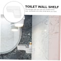 Miniatyrbillede 7 af 9: Zerodeko badeværelse dækker Regal toilet hylde vægmonterede opbevaringshylder opbevaringshylde WC opbevaringsarrangør hjørnehylde til brusebadet hjørne