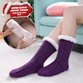 Miniatyrbilde 3 av 5: Kvinners tøfler Fuzzy sokker Fluffy Cozy Non Slip Varm Vinter Myk Tykk Fleece