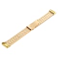 Miniatyrbillede 2 af 5: For Fitbit Charge 5 En-perle Stålarmbånd Rem SFC Gold