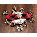 Miniatyrbild 3 av 5: Skörda höstlöv servettringar assorterade - Set om 12 för jul, middag