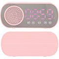 Miniatyrbild 9 av 9: Digital väckarklocka, liten skrivbordsur Bluetooth 5.0 klockhögtalare HiFi LED-spegelskärm Micro USB-laddningsklockradio Smart klocka för sovrum,