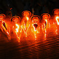 Miniatyrbillede 8 af 9: Halloween-lys indendørs flimrende flammelyskæde med 10 pakker klare C7 flammepærer, 12,8 fod flammelyskæde til indendørs udendørs