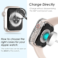 Miniatyrbillede 6 af 6: 2 i 1 Bling Vandtæt Etui til iWatch Series 6