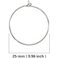 Miniatyrbillede 2 af 5: 100 stk. Vinglas Charm Ringe - Sølvbelagte Åbne Springringe