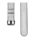 Miniatyrbild 2 av 5: För Garmin Fenix 6x Silikon + Läder Snabbfrigörande Klockarmband CHC Light Grey