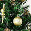 Miniatyrbilde 2 av 5: 60 stk. Gull julekule ornamenter sett usynlig julebling-bling