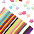 Miniatyrbild 1 av 5: Origamipapper, 1030 ark - Dubbelsidigt stjärnpapper i 27 färger