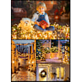 Miniatyrbilde 7 av 7: Julelys utendørs klyngelys - 1000 LED-er 50 fot 4X lys 8 moduser timer fjernkontroll, vanntett plugg i fe-strengelys, juletre