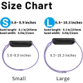 Miniatyrbillede 2 af 5: Metal Justerbar Udskiftningsarmbånd Magnetiske Remme Kompatibel Med Fitbit Versa/versa 2/versa Lite/se, Multi-farve Lavender Small