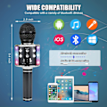 Miniatyrbillede 3 af 5: Trådløs Bluetooth karaoke mikrofon til børn, bærbar