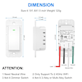 Miniatyrbillede 3 af 5: Smart Wifi-lysafbryder. Trådløs fjernbetjening. Neutral
