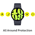 Miniatyrbilde 4 av 5: Skjermbeskytter i herdet glass for Galaxy Watch 6 44mm, hard PC